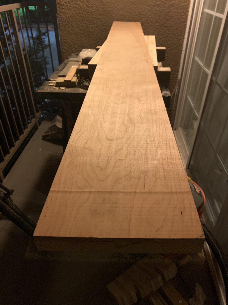 Cherry wood bench lumber